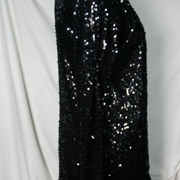 Loila Sequin Covered Open Front Cardigan Women's Small Lined Long Sleeve Evening - Picture 11 of 15